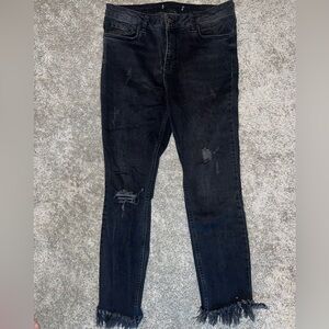 Free People frayed jeans